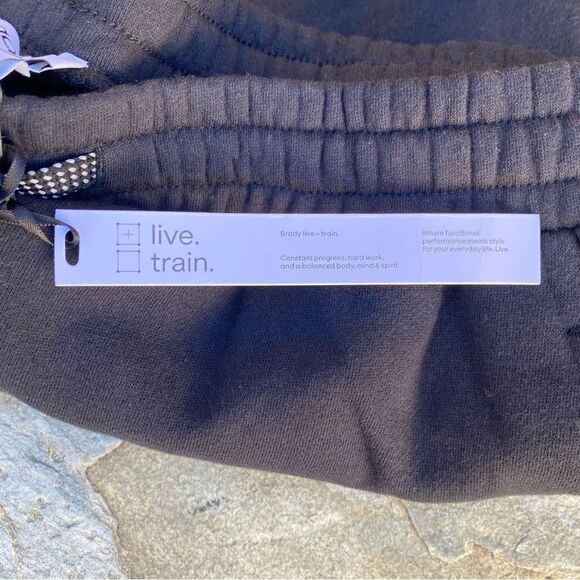 NWT New BRADY by Tom Brady Brand Black Varsity Shorts Medium NFL Athletic - Picture 6 of 7